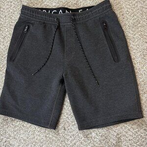 American Eagle Shorts Mens Medium Athletic Zip Pocket Recycled Polyester